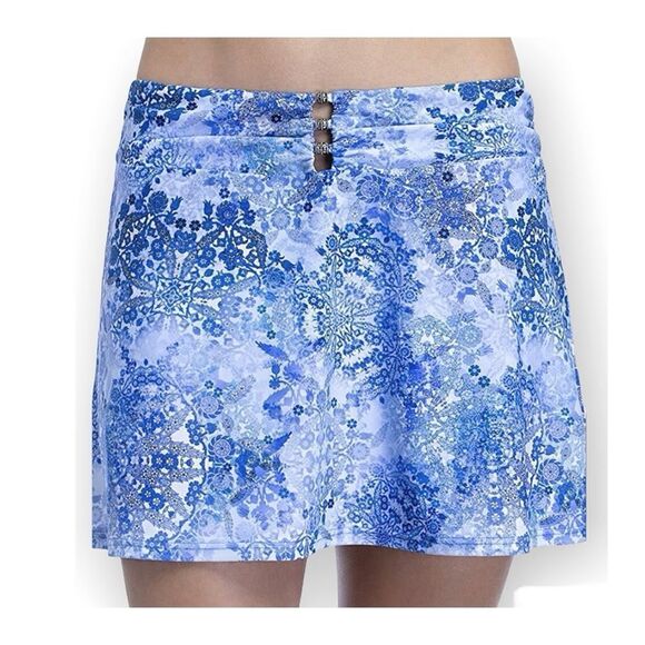 Profile by Gottex Bikini Skirt Bottom Blue Multicolor Women’s US Size Small - Picture 2 of 5